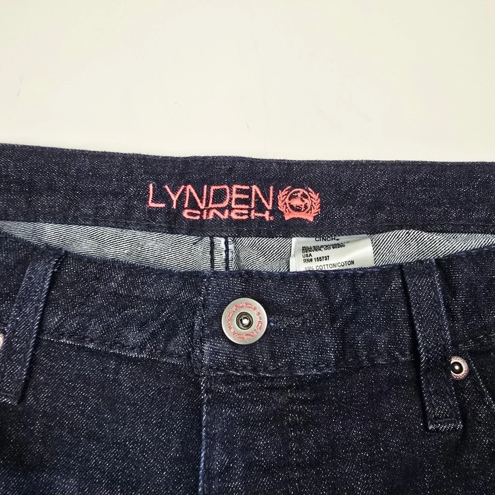 LYNDEN CINCH Womens Dark Wash Bootcut Jeans Size‎ 34 17 R RN 155737